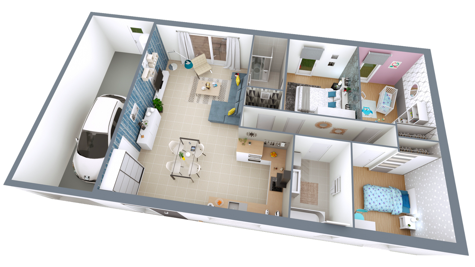 REALIA 3 Chambres - Photo 3